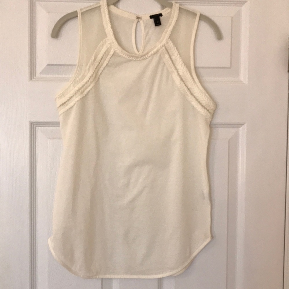 JCrew Petal Tank in Cream